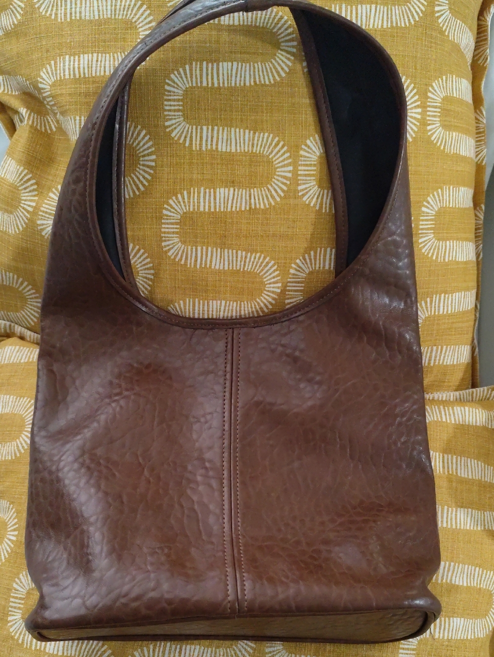 Classic Brown Leather Shoulder Bag